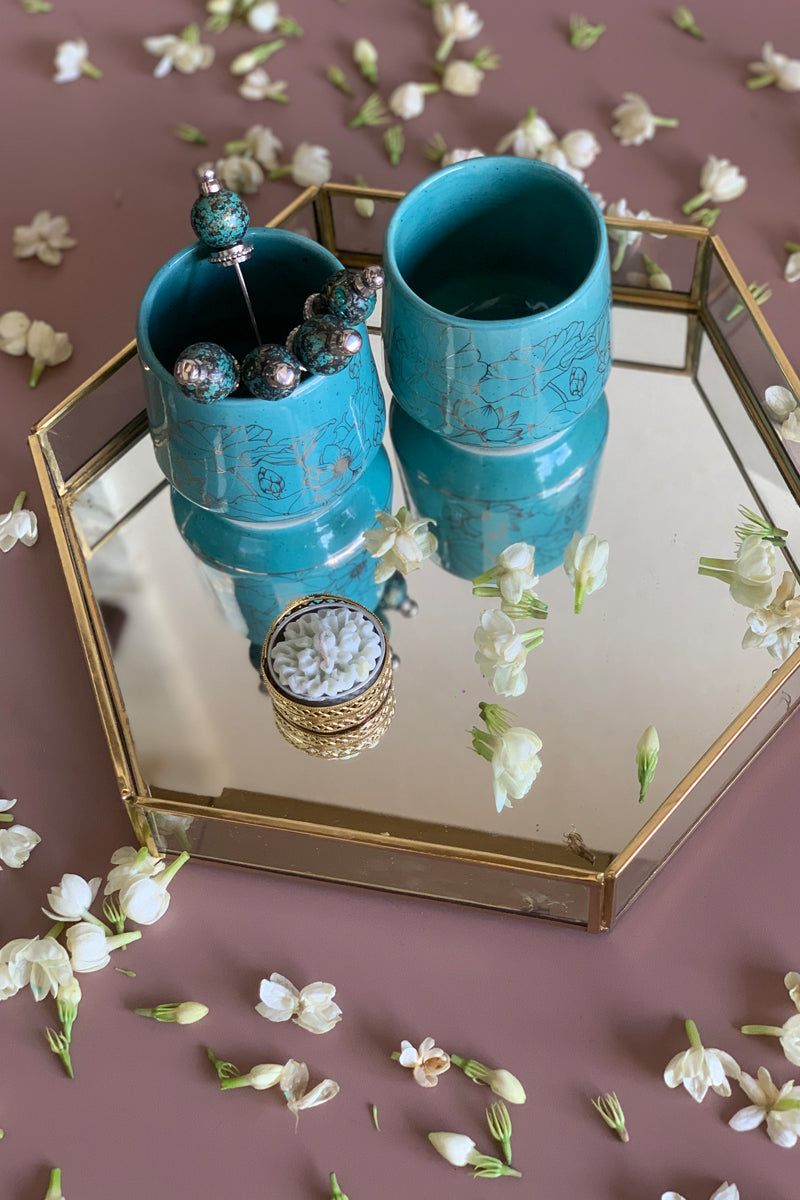 Hexa Mirror Tray