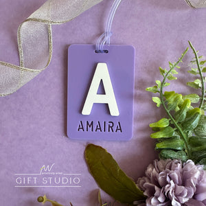 Block Letter - Bag Tag