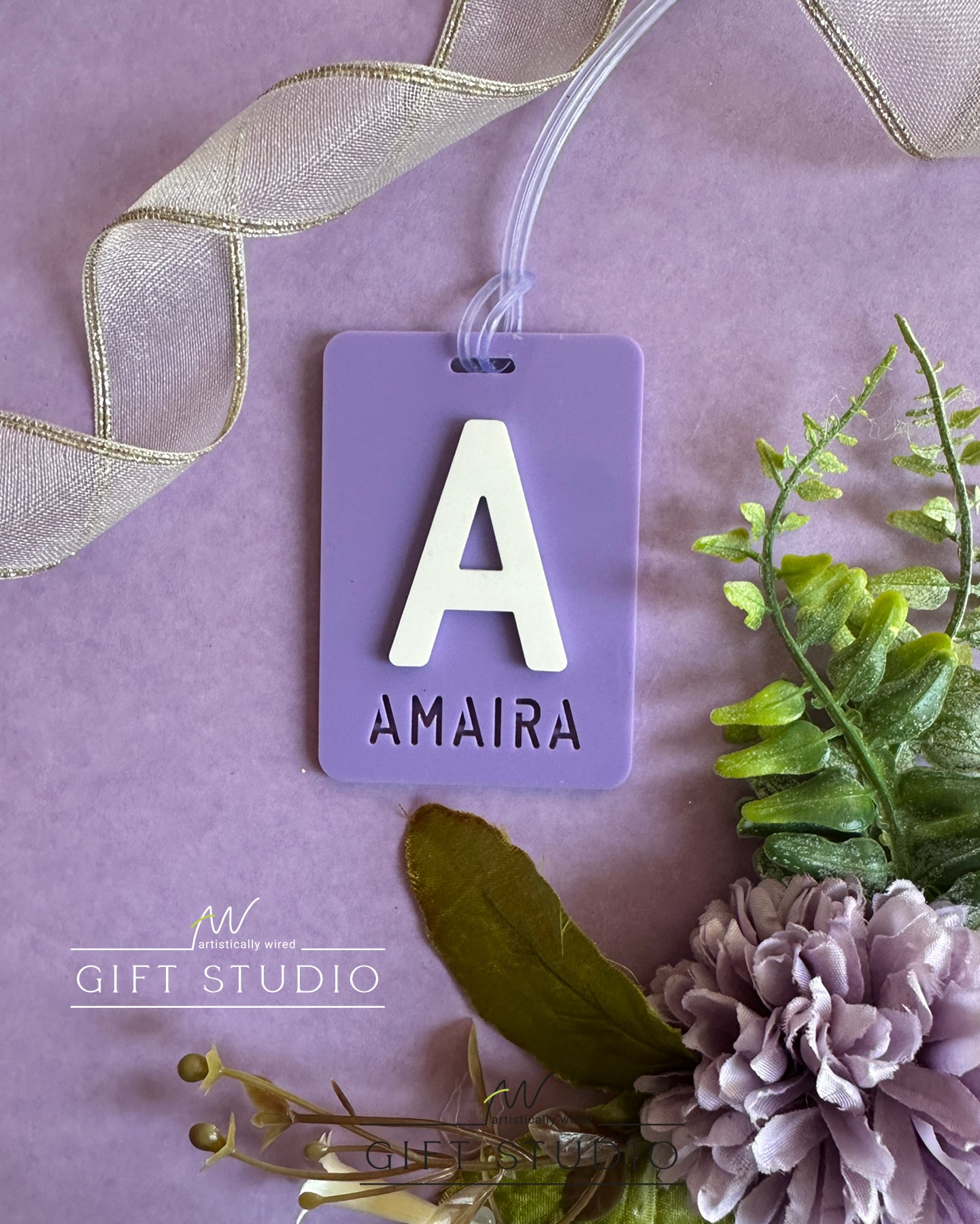 Block Letter Tag