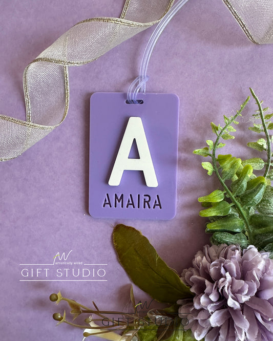 Block Letter Tag