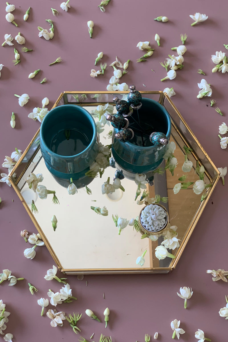 Hexa Mirror Tray