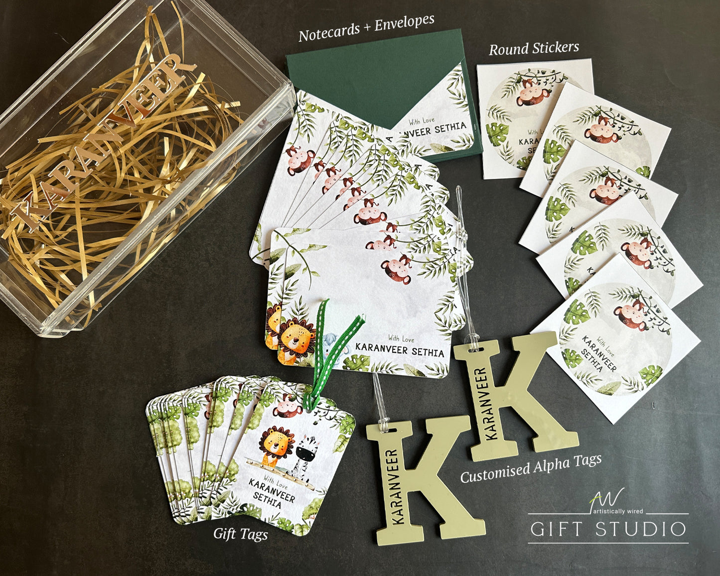 Premium Stationery Gift Set : Roaring Jungle