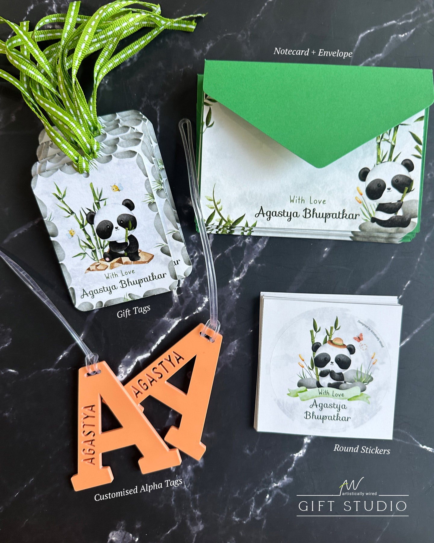 Premium Stationery Gift Set : Playful Panda