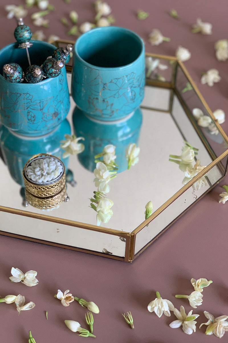 Hexa Mirror Tray
