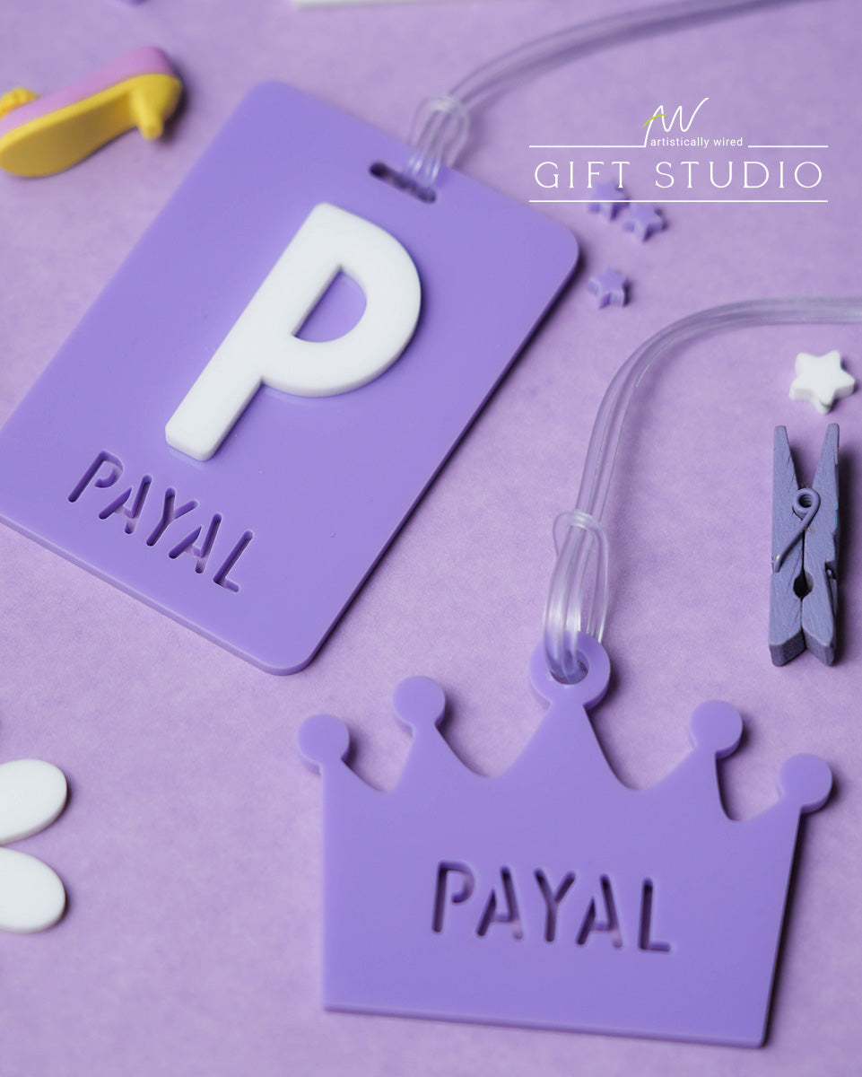 Kids Name Tag Gift Set - Very Peri