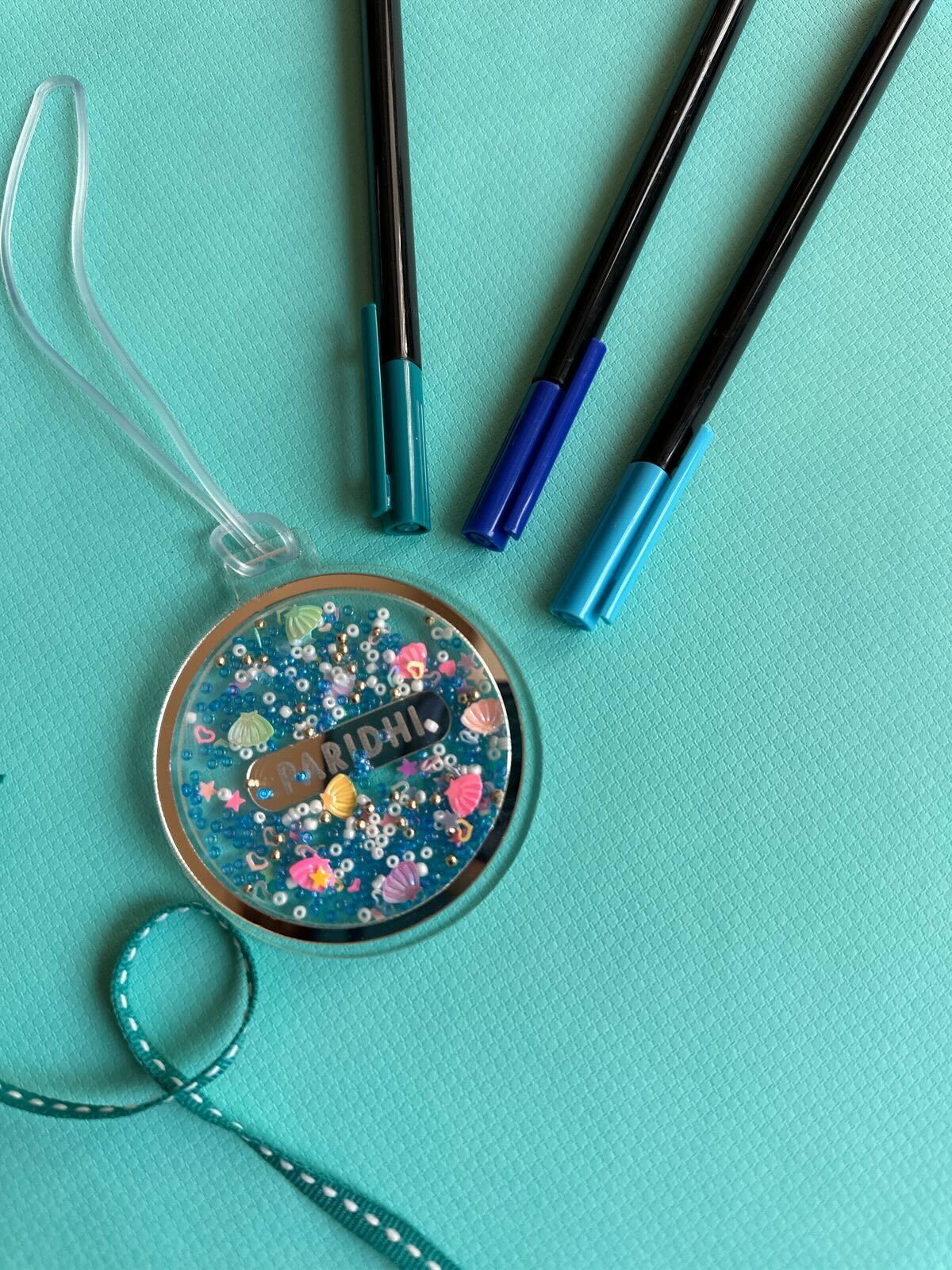 Confetti Tag - Blue