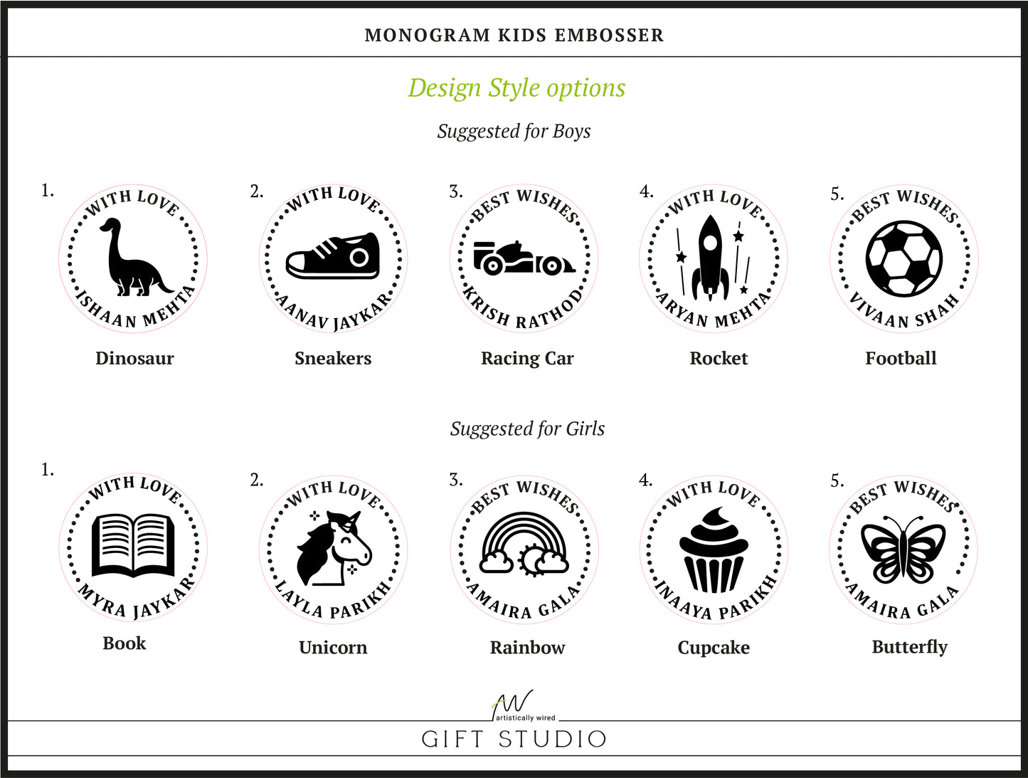 Monogram Embosser Gift Set (Kids)