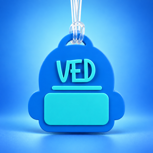 School Pop Bag Tag (duo)