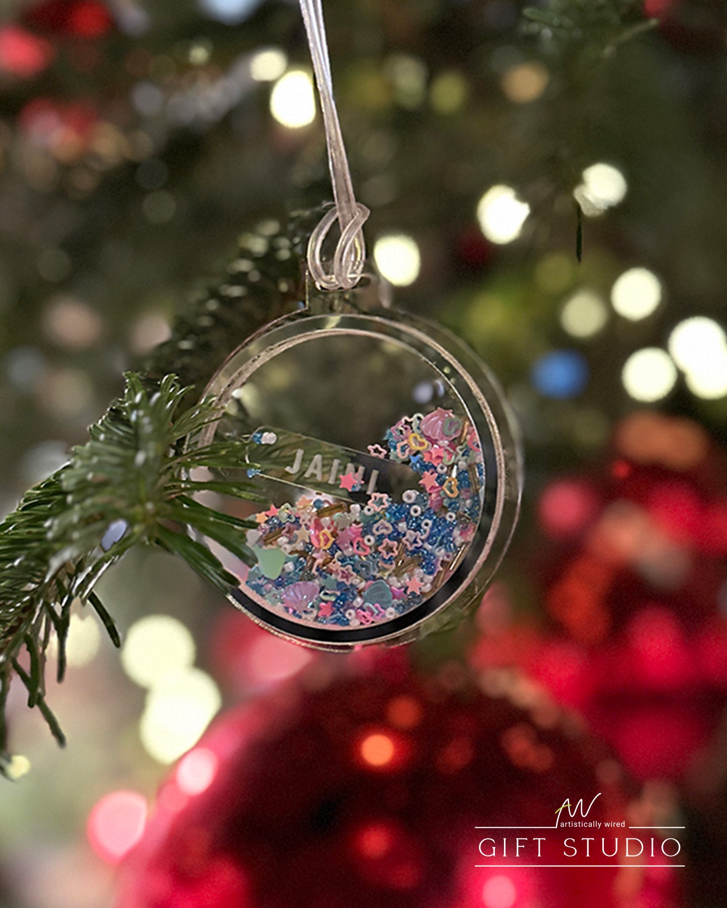 Confetti Tag - Pink
