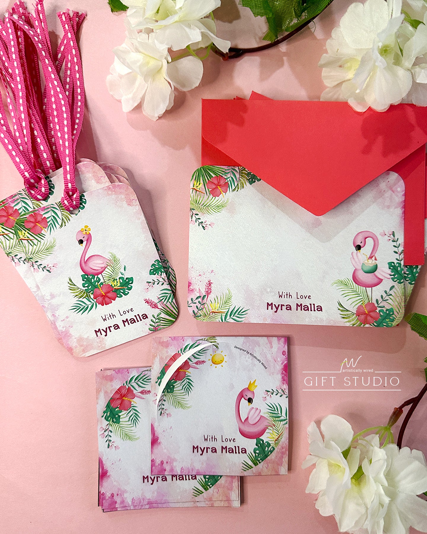 Premium Stationery Gift Set - Tropical Sunshine