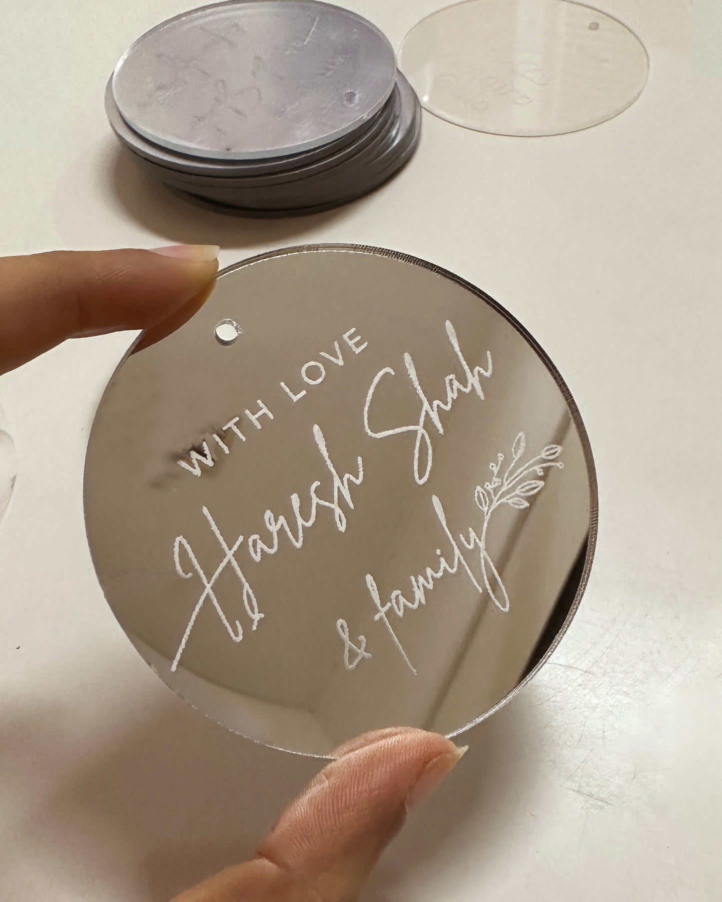 Round Acrylic Tags