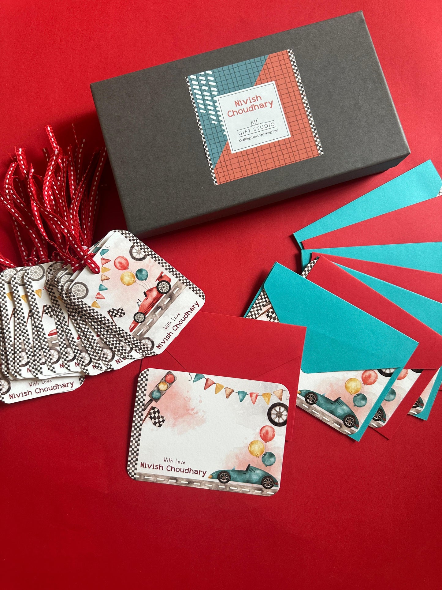 PETITE Stationery Set - Speed Racers
