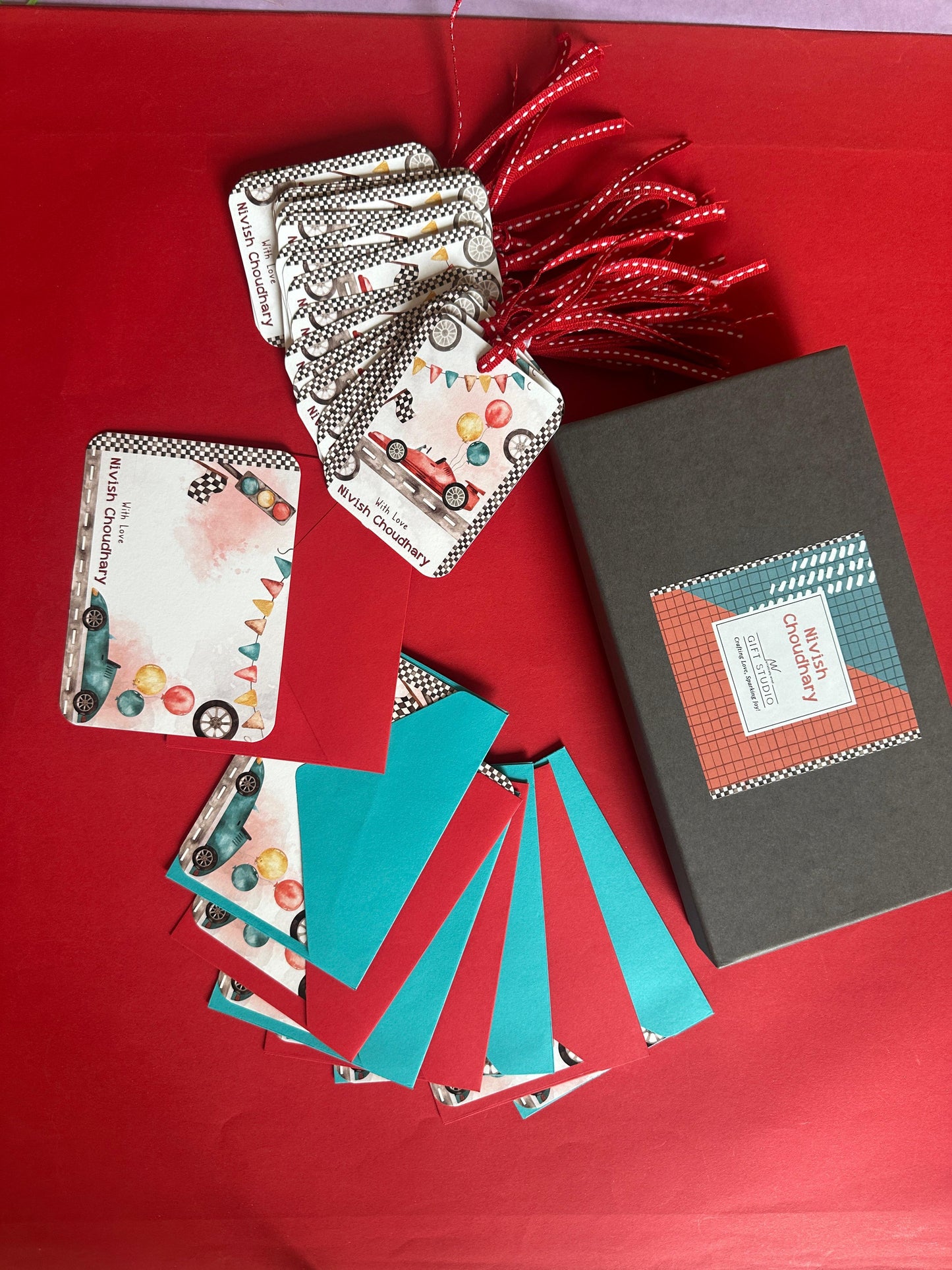 PETITE Stationery Set - Speed Racers