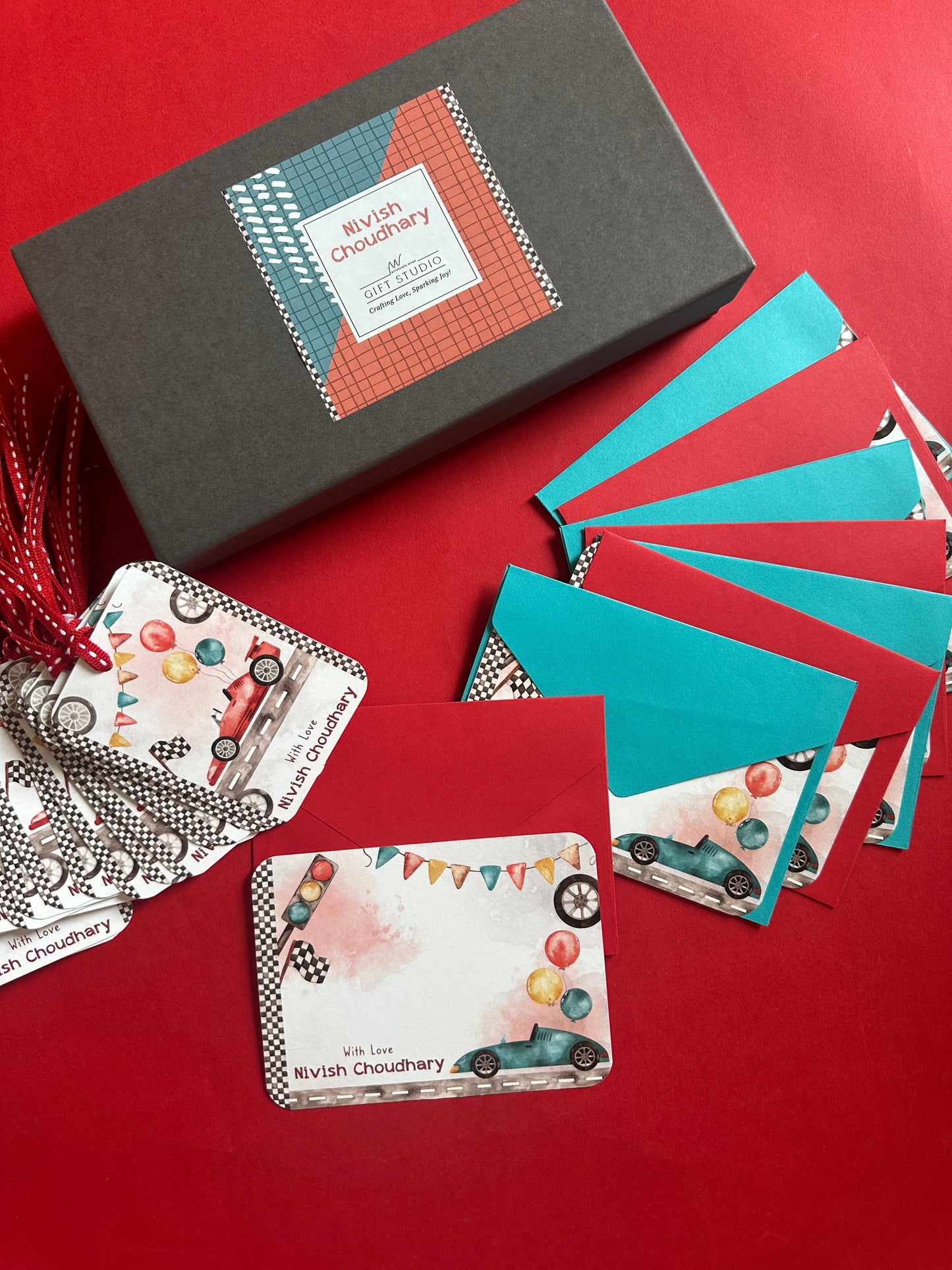 PETITE Stationery Set - Speed Racers