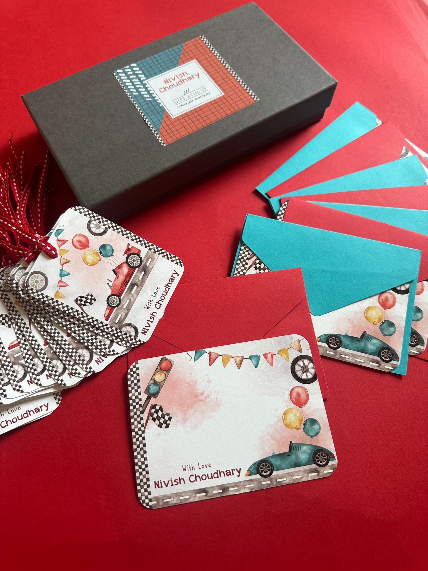 PETITE Stationery Set - Speed Racers