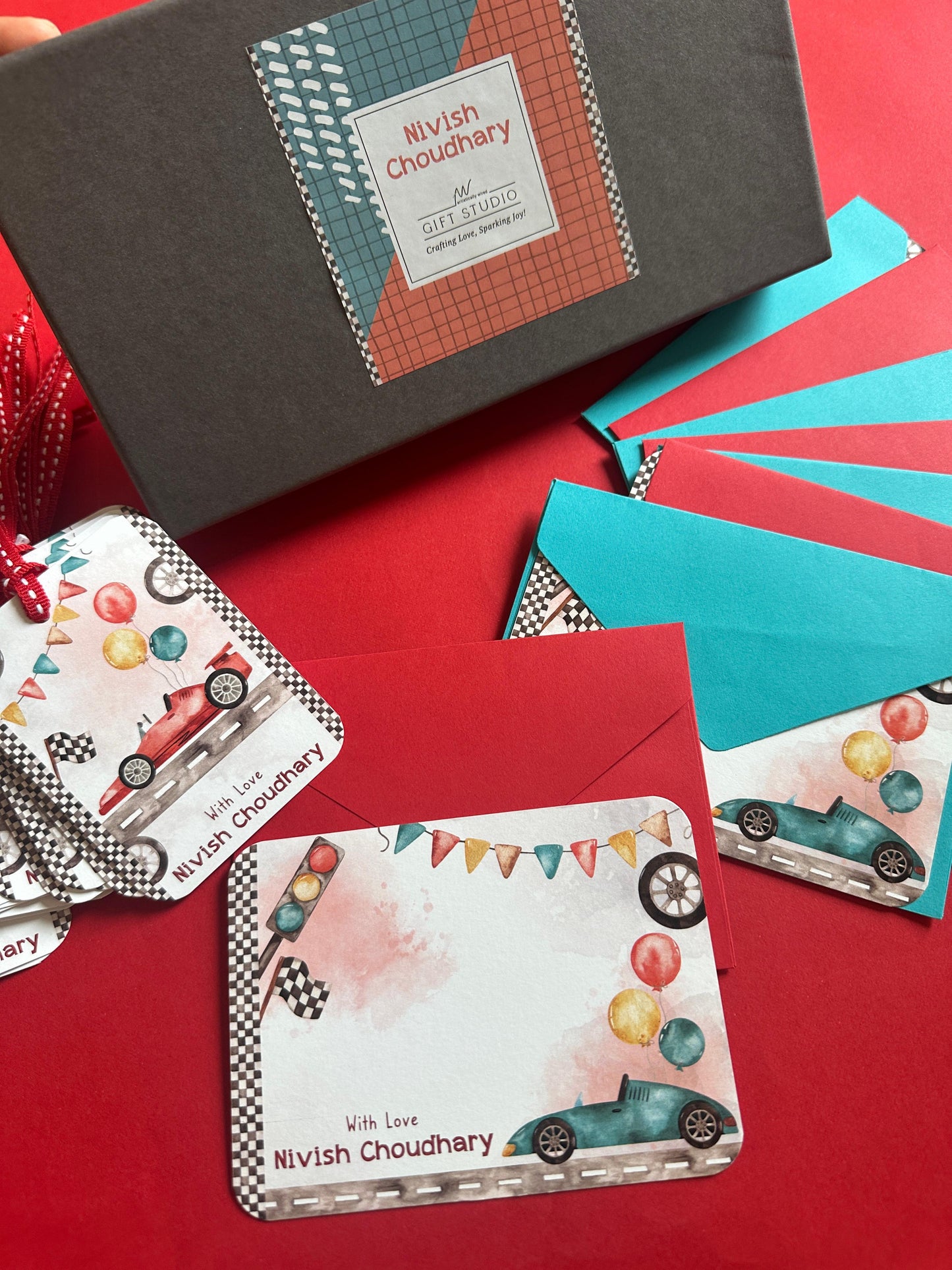 PETITE Stationery Set - Speed Racers