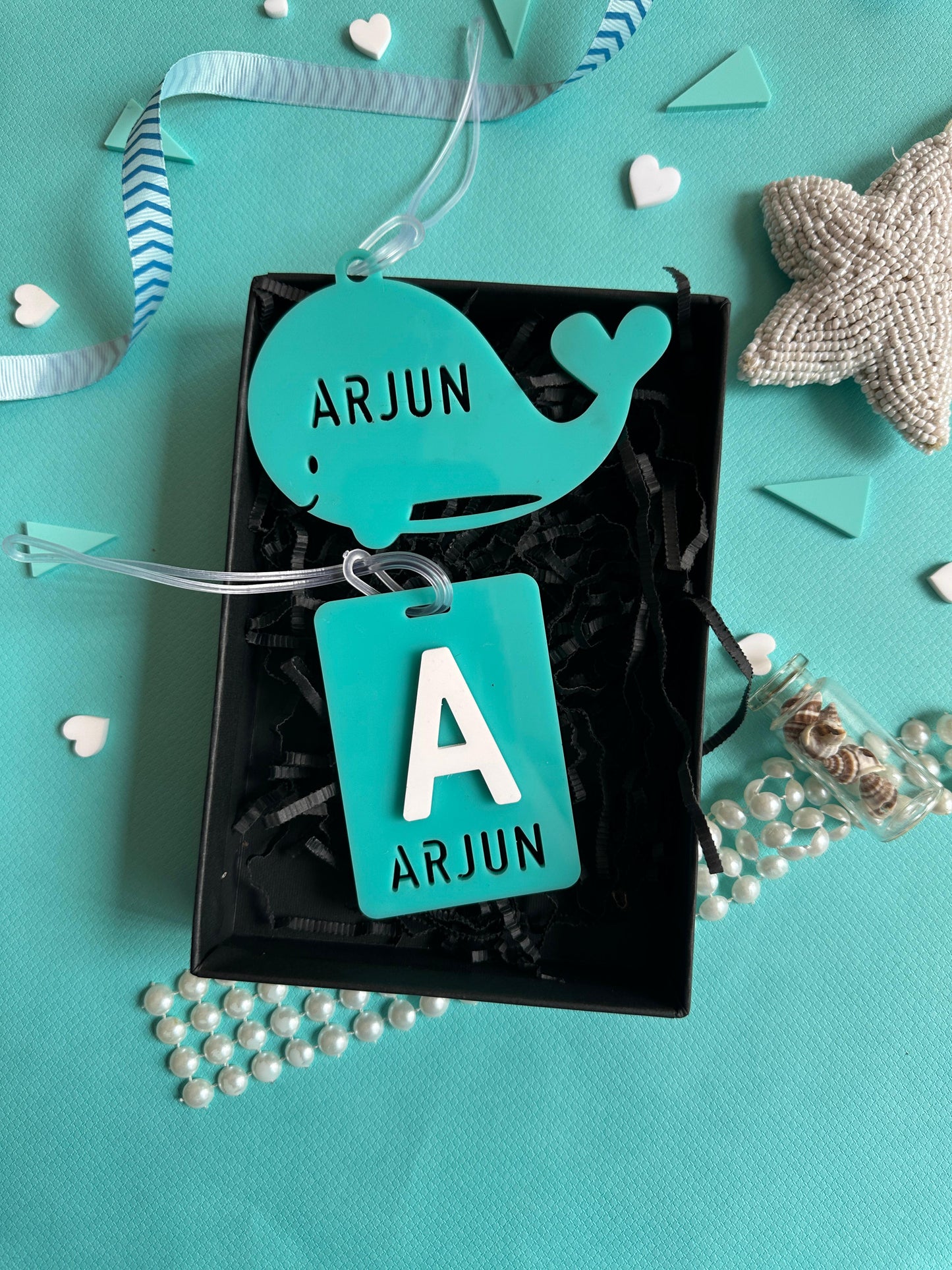 Kids Name Tag Gift Set - Icy Blue