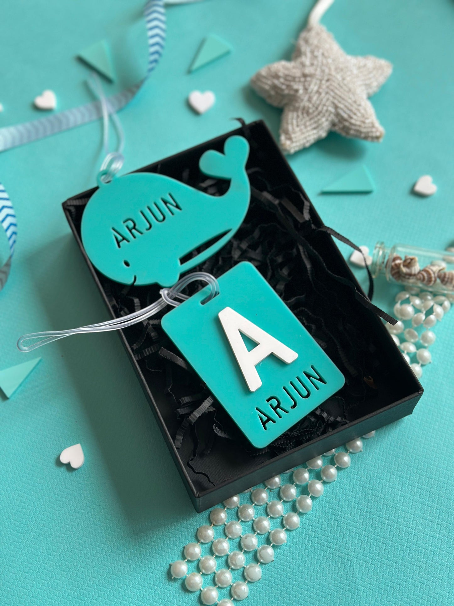Kids Name Tag Gift Set - Icy Blue
