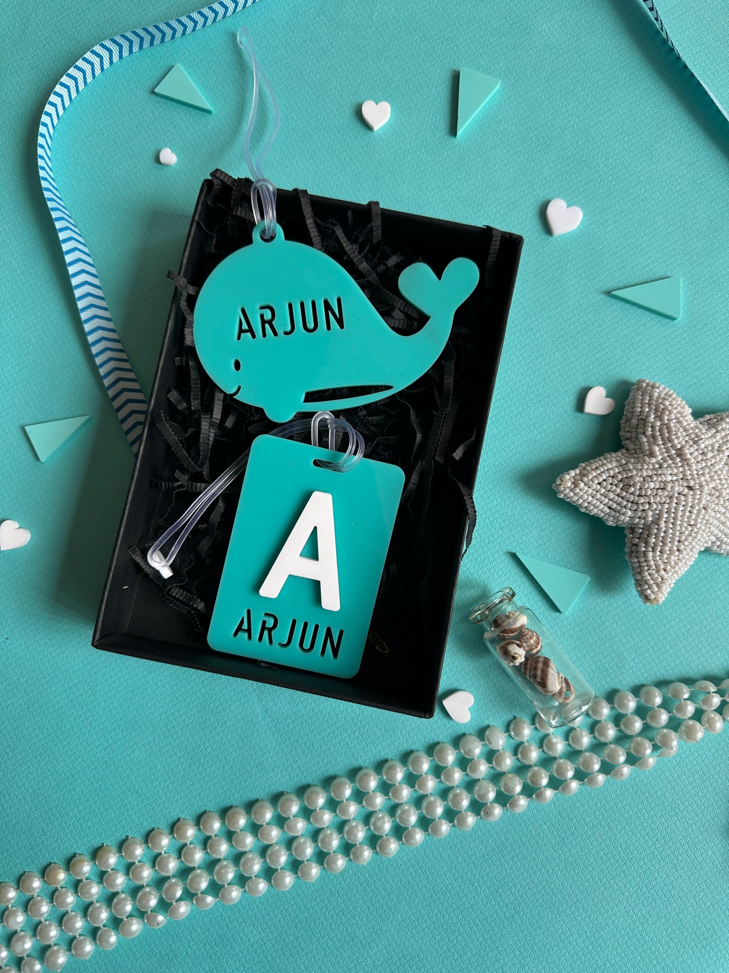 Kids Name Tag Gift Set - Icy Blue