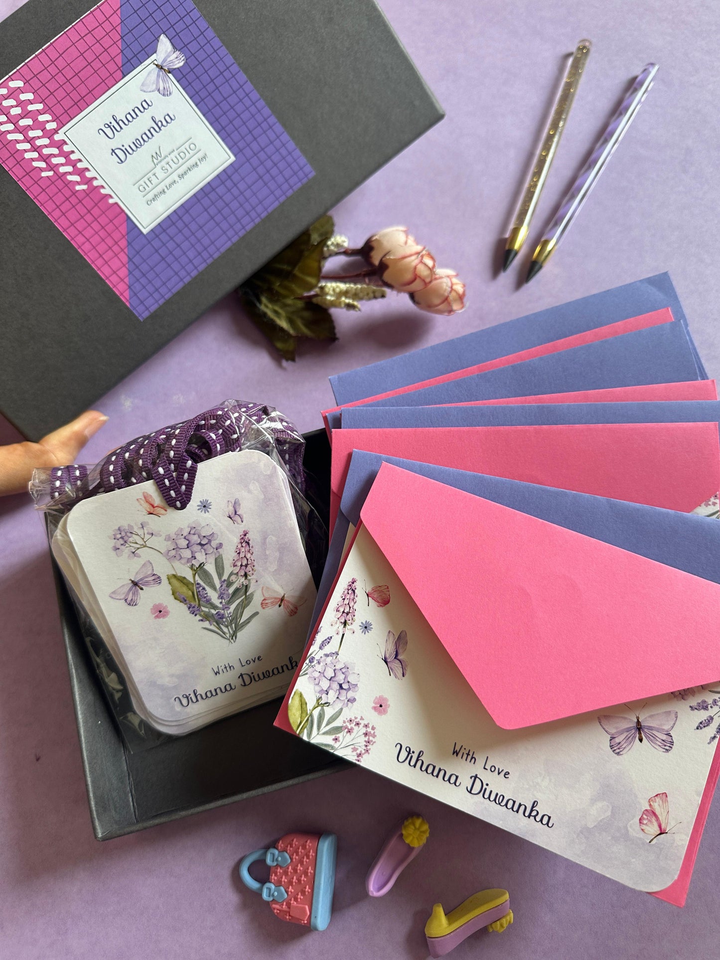 PETITE Stationery Set - Lilac Bloom