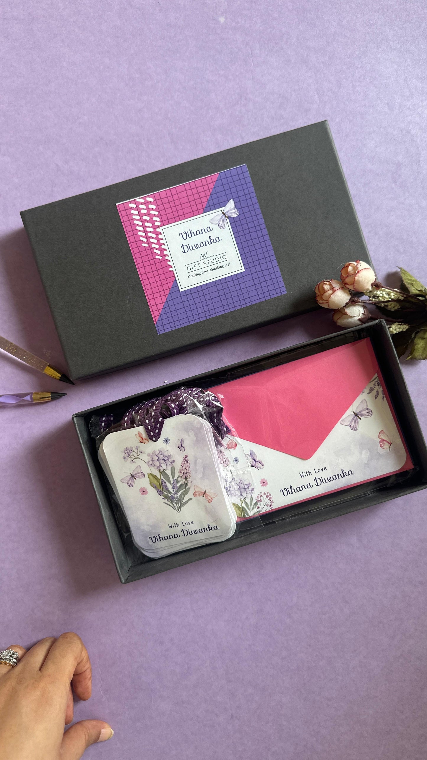 PETITE Stationery Set - Lilac Bloom