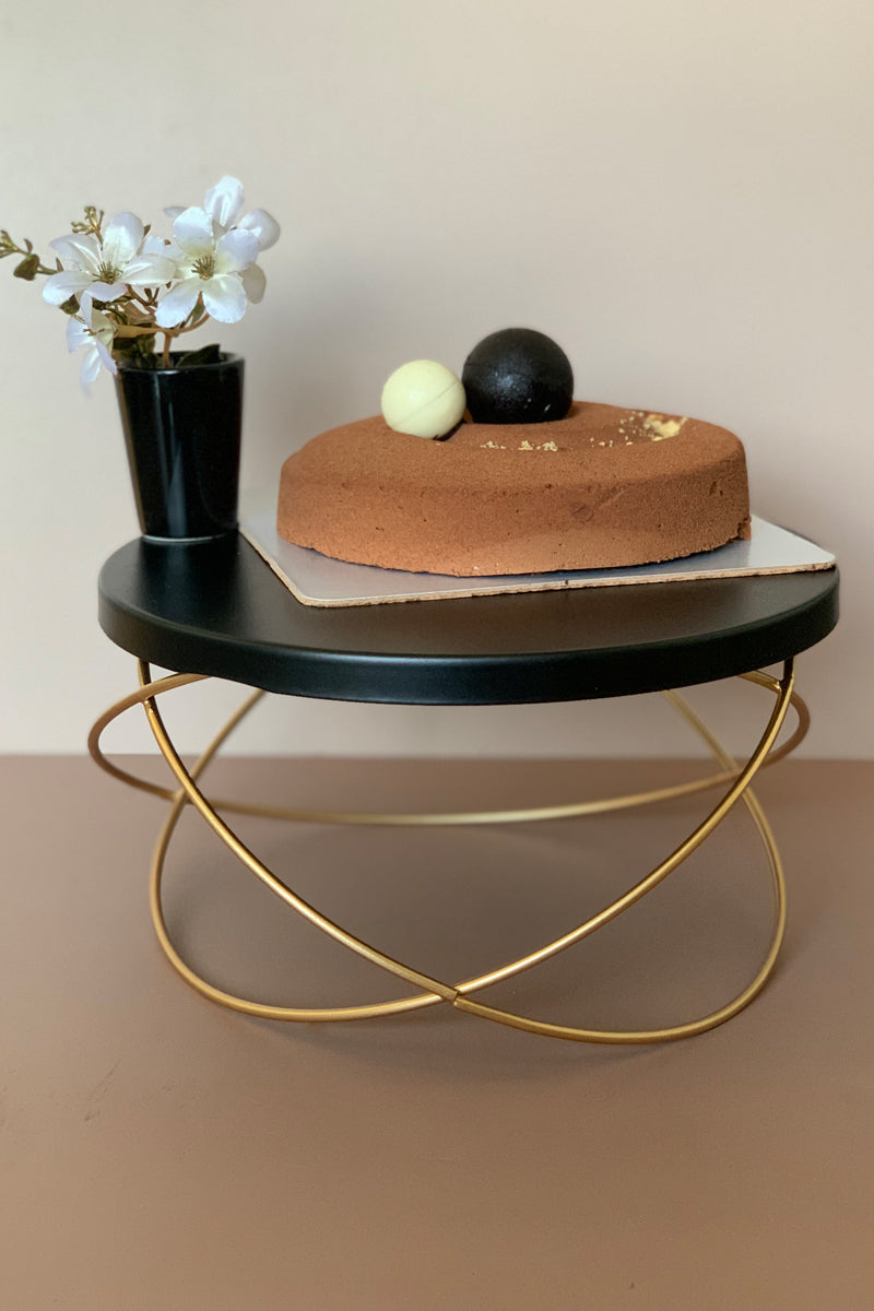 Black Orbit Cake Stand