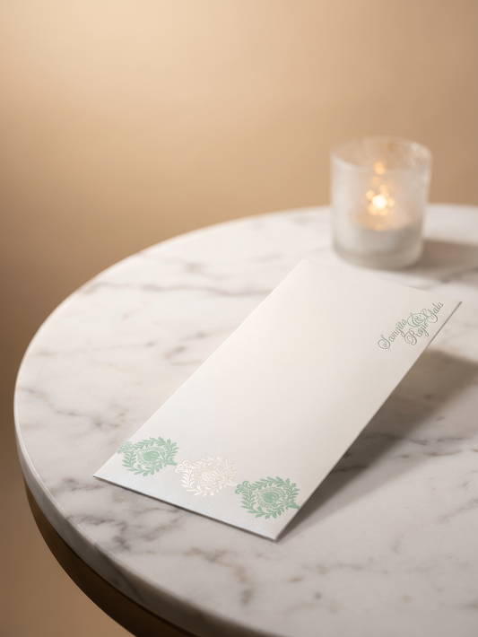 Mint Brocade - Money Envelopes