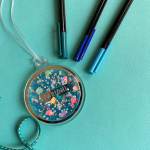 Confetti Tag - Blue
