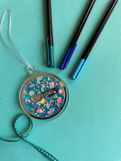 Confetti Tag - Blue