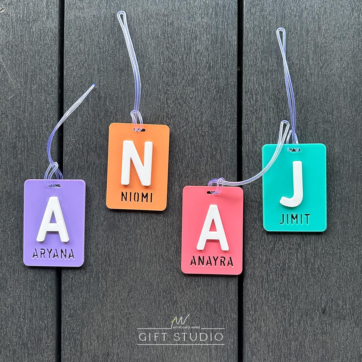 Block Letter Tag