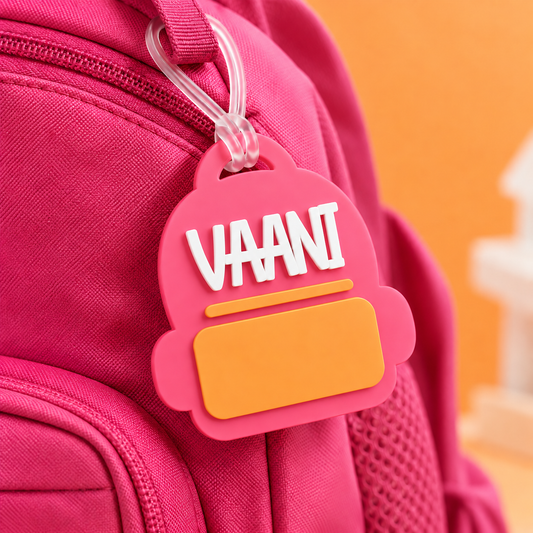 School Pop Bag Tag (Duo colour)