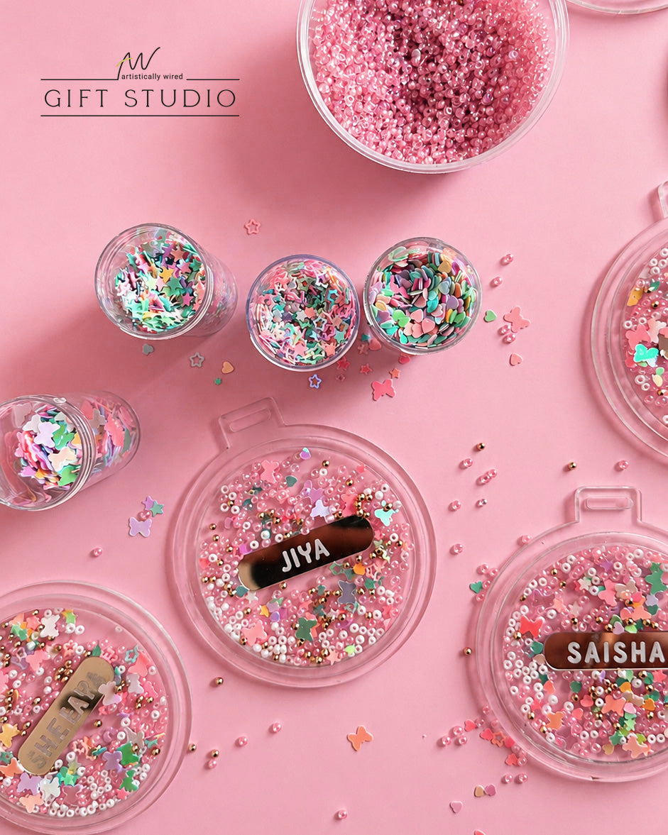 Confetti Tag - Pink