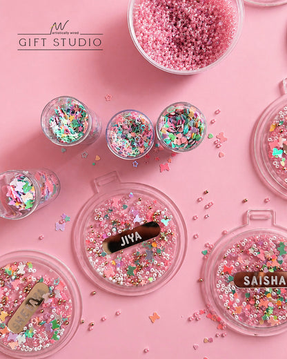 Confetti Tag - Pink