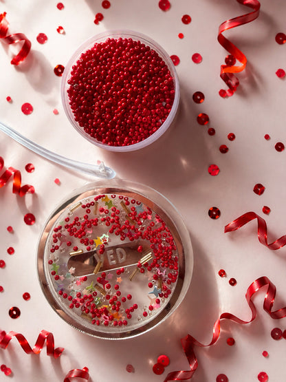 Confetti Tag - Red