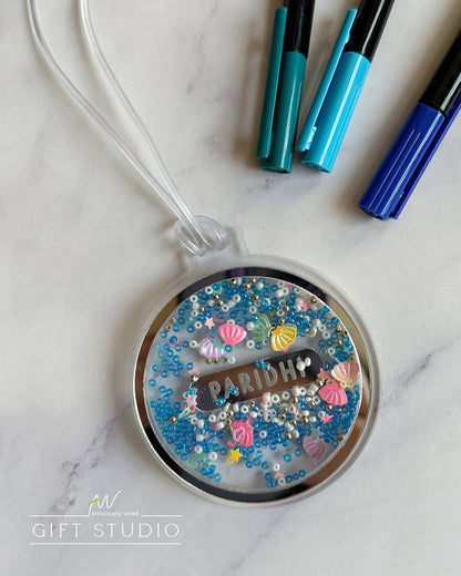 Confetti Tag - Blue