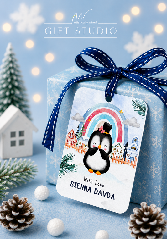 Happy Penguins - GIFT TAGS