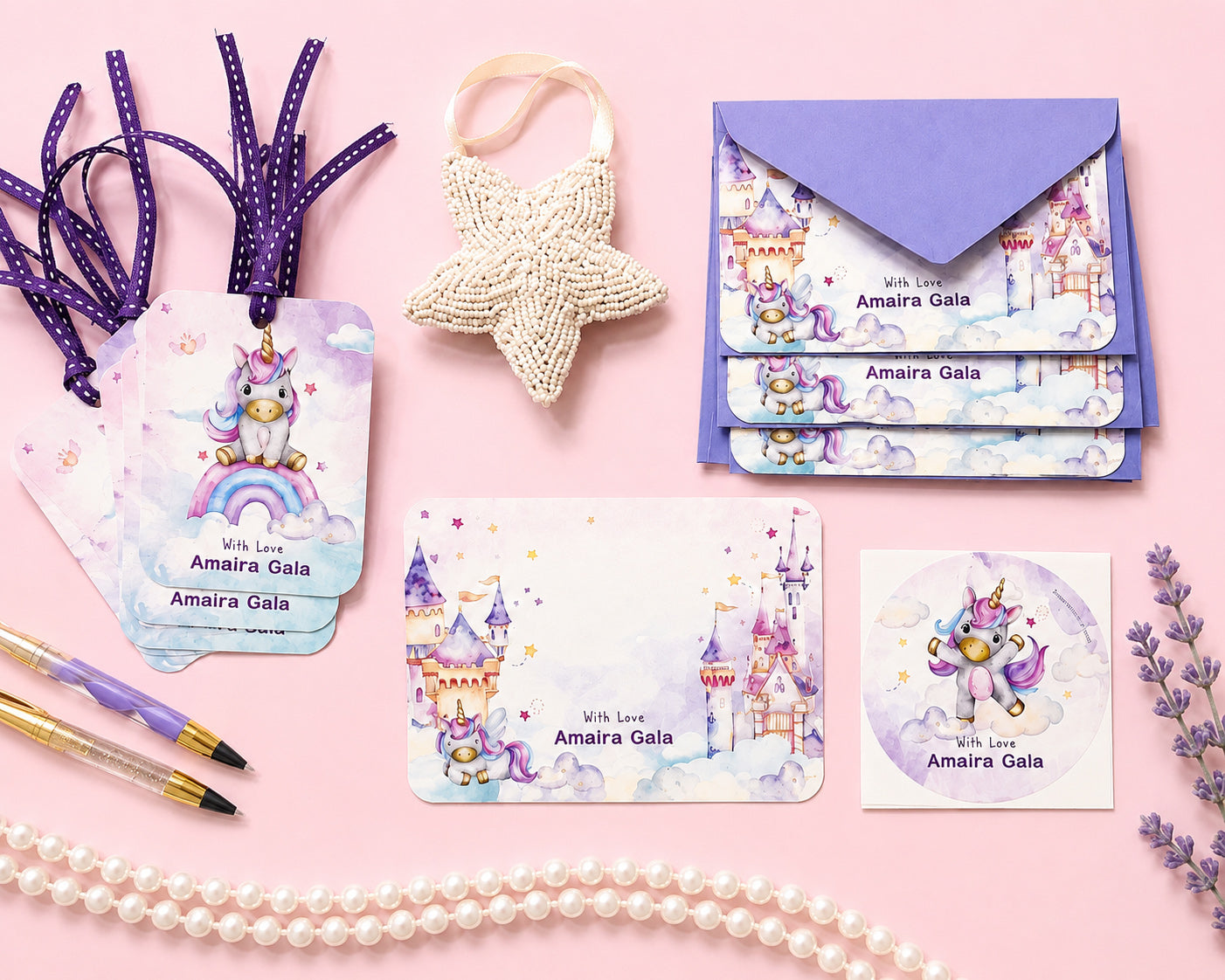 PREMIUM Stationery Gift Set : Dreamy Unicorns