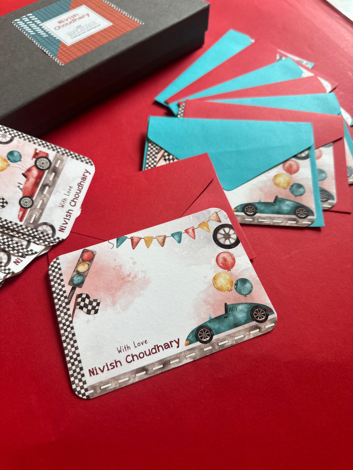 PETITE Stationery Set - Speed Racers