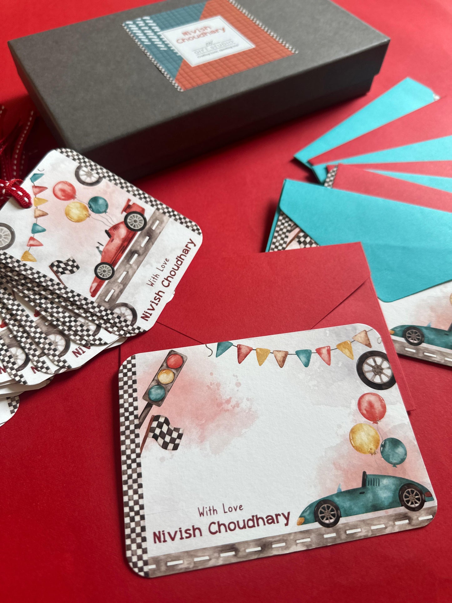 PETITE Stationery Set - Speed Racers