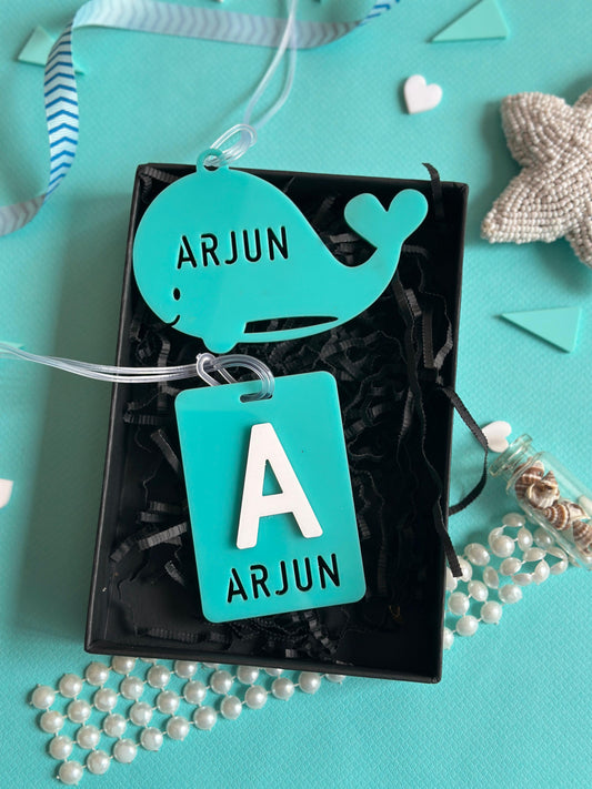 Kids Name Tag Gift Set - Icy Blue
