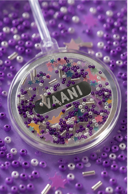Confetti Tag - Purple